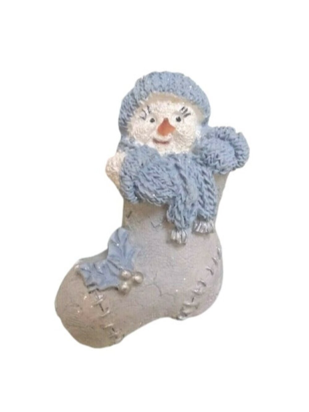 Encore Snow Buddies Buddy in Stocking Tree Ornament 94275 w/ Box 1999 VTG 3"
